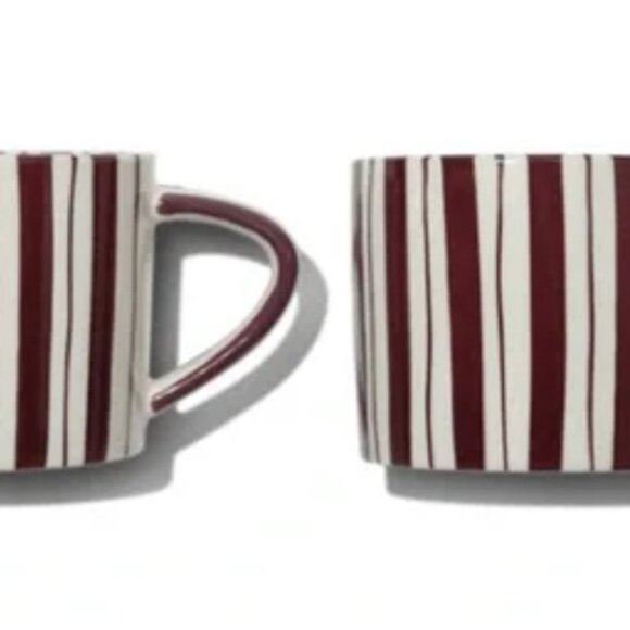 Noon & Moon Coffee Cup, Cherry Lacquer Set of 2 - Picture 4 of 6